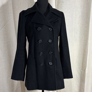 J. Crew Women's Black Peacoat